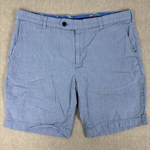 Brooks Brothers Men's Shorts 38 Bermuda Blue Seersucker Stretch‎ Preppy Nautical